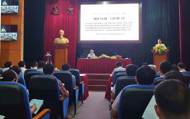 Hội nghị - Tập huấn triển khai Nghị định 166 của Chính phủ quy định thẩm quyền, trình tự, thủ tục lập, thẩm định, phê duyệt quy hoạch, dự án bảo quản, tu bổ, phục hồi di tích
