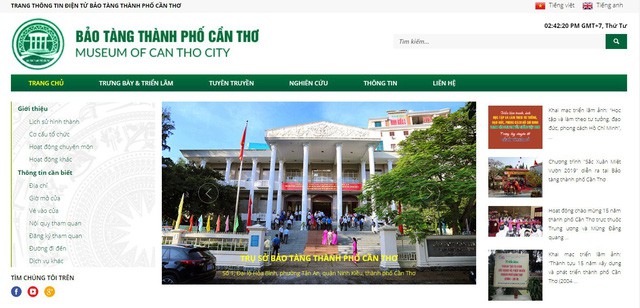 Cần Thơ: Thử nghiệm website quản lý bảo tàng