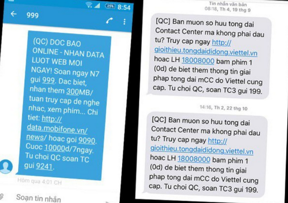 Quy định về chống tin nhắn rác, thư điện tử rác