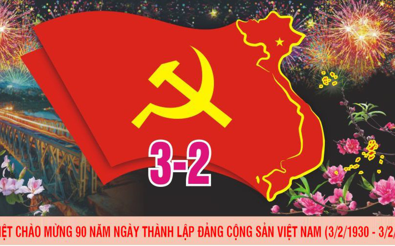 Tuyên truyền kỷ niệm 90 năm thành lập Đảng Cộng sản Việt Nam