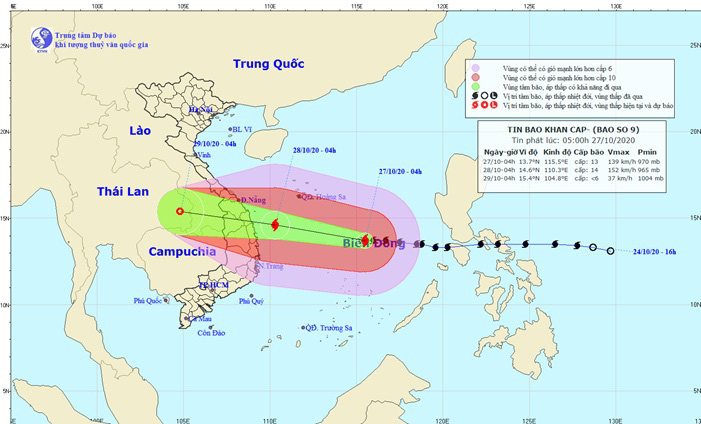 Bộ VHTTDL gửi Công điện về việc triển khai ứng phó khẩn cấp với bão số 9