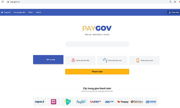 Đã có 10 bộ, tỉnh kết nối Cổng dịch vụ công với hệ thống PayGov