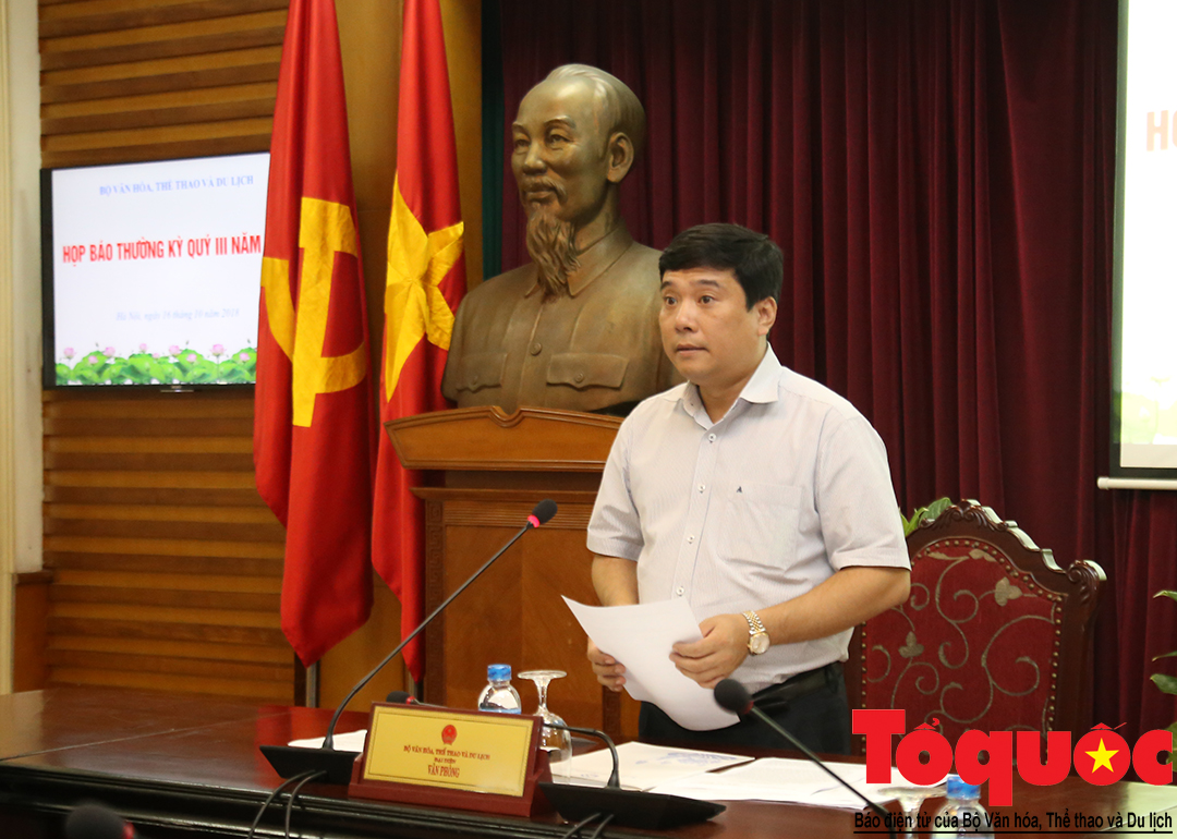 Họp báo Bộ VHTTDL Quý III năm 2018