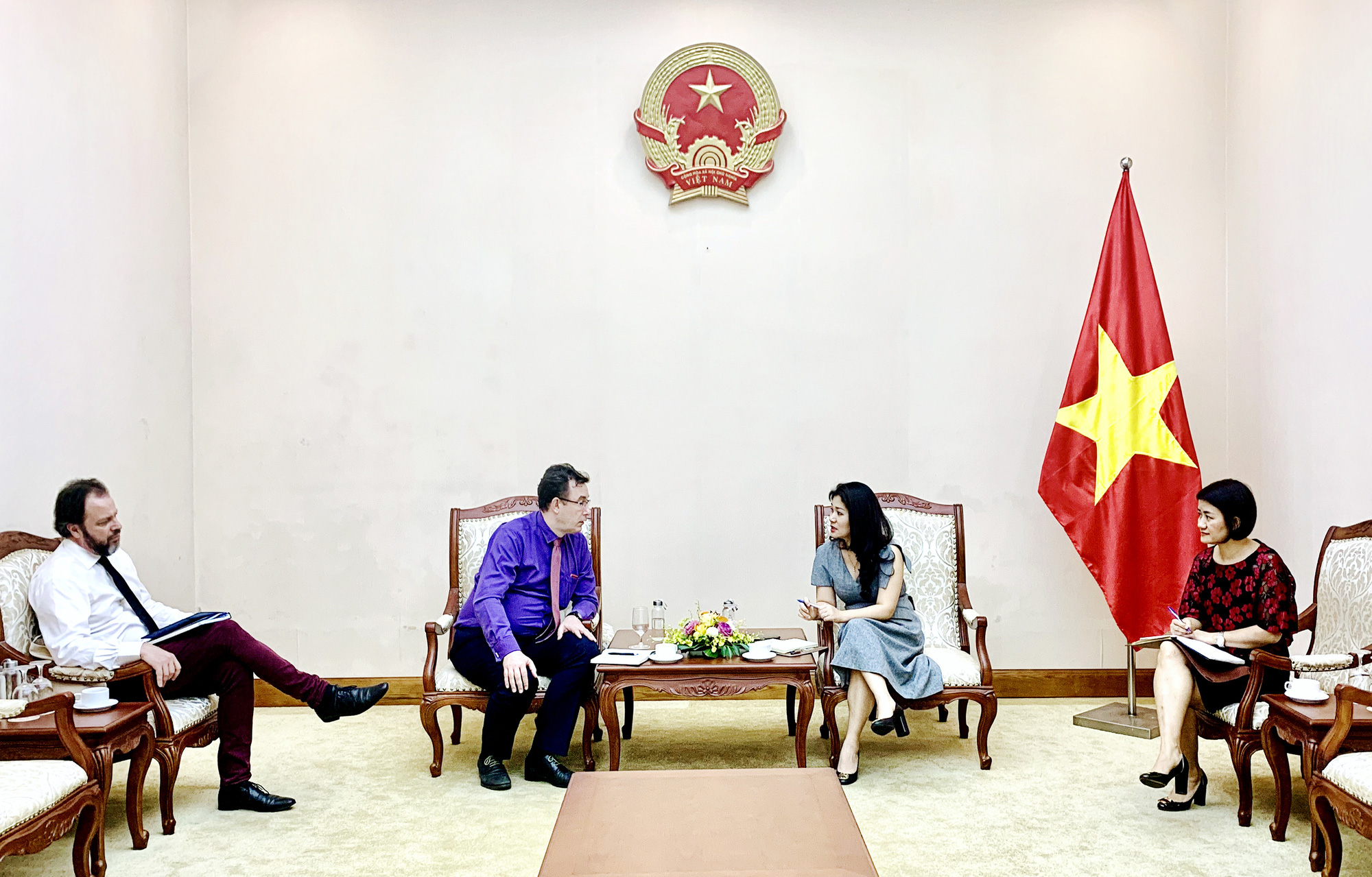 Cục trưởng Cục Hợp tác quốc tế tiếp Ông Etienne Rolland-Piegue, Tham tán Văn hóa và hợp tác, Đại sứ quán Pháp tại Việt Nam