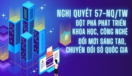 Đẩy mạnh truyền thông thực hiện Nghị quyết số 57-NQ/TW của Bộ Chính trị về đột phá phát triển khoa học, công nghệ, đổi mới sáng tạo và chuyển đổi số quốc gia