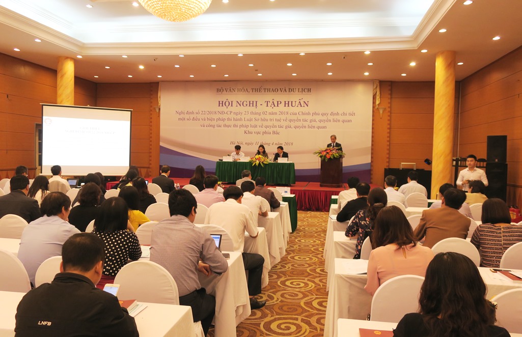 Tập huấn triển khai thực hiện Nghị định về quyền tác giả, quyền liên quan khu vực phía Bắc
