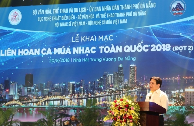 Thứ trưởng Vương Duy Biên dự khai mạc Liên hoan Ca Múa Nhạc toàn quốc đợt 2