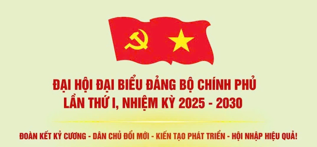 ĐẠI HỘI ĐẠI BIỂU ĐẢNG BỘ CHÍNH PHỦ LẦN THỨ I, NHIỆM KỲ 2025-2030